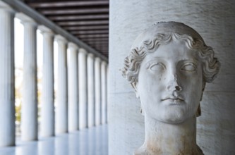 Head of Victory, Stoa of Attalos, Ancient Agora of Athens, Greece, Europe