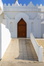 Side entrance to the mosque of Taqah, Dhofar Province, Arabian Peninsula, Sultanate of Oman