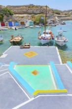 The small fishing village of Mandrakia, Mandrakia, Milos Island, Cyclades Islands, Greece, Europe