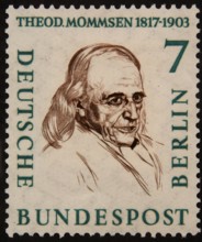 Christian Matthias Theodor Mommsen (1817-1903) a German classical scholar, historian, jurist,