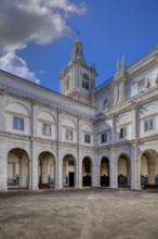 Church and Monastery of Sao Vicente de Fora, Cloister Courtyard, Lisbon, Portugal, Europe