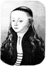 The approximately 11-year-old Magdalena or Lenchen Luther (1529-1542), second girl, third child of