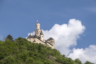 The Marksburg Castle in Braubach, Rhineland-Palatinate, Germany, Europe