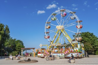 Ferris wheel on the beach promenade in the Baltic seaside resort of Karlshagen, Usedom Island,