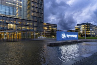 The Ruhr Tech Campus Essen, formerly the Thyssenkrupp Campus, headquarters of Thyssenkrupp,