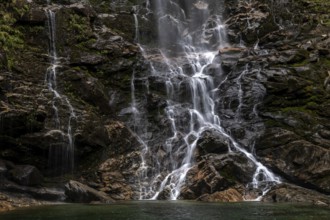 Froda Waterfall, Cascata La Froda, Sonogno, Verzasca Valley, Valle Verzasca, Canton Ticino,