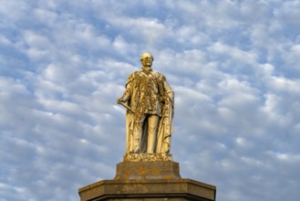 Monument to Prince Albert on Castle Hill in Tenby, Wales, Great Britain