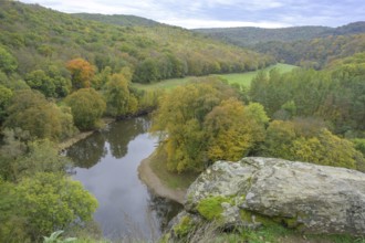 View Umlaufberg on the Thaya river, Hardegg, Lower Austria, Austria, Europe