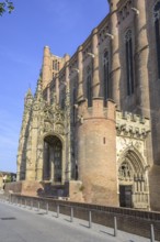 Main portal of St Cecilia's Cathedral, Albi, Département Tarn, France, Europe