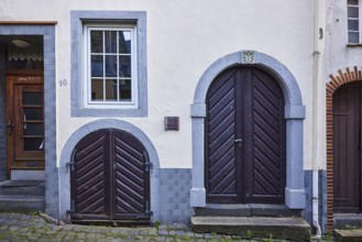 Historic building, façade, door, window, cellar hatch, Mesenich, Cochem-Zell district,