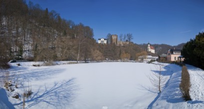 Tharandt Castle is the ruins of an important Spornburg for Saxon history on a mountain spur