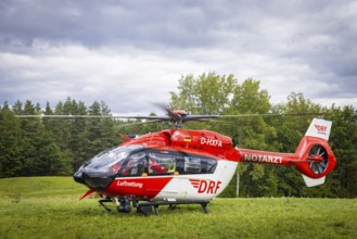 Winch rescue training of the rescue helicopter, Christoph 62, on the occasion of the 50th