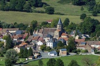 Combrailles region. Menat village. Puy de Dome. Auvergne-Rhone-Alpes. France