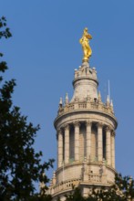 Municipal building, building, figure, gold, historical, history, Manhattan, New York City, USA,