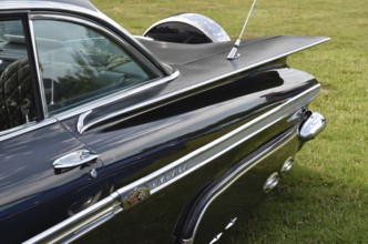 1959 Vintage Chevrolet with rear wing and spare wheel