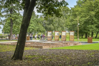 Display boards on the beginning of the war and the Polish defenders of the Westerplatte near