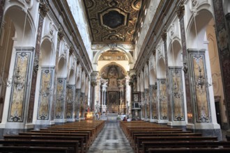 Interior view of the Cathedral Cattedrale di Sant' Andrea, Amalfi, Campania, ItalyAmalfi, Italy,