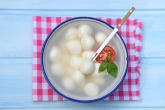 Mozzarella balls in bowl