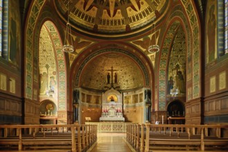 Interior of the Chapel of Grace as a northern extension of the monastery church of the Archabbey of