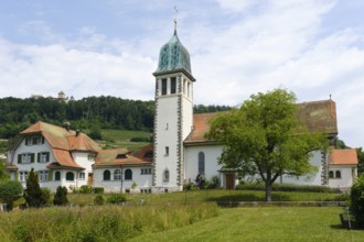 Sacred Heart Catholic Church, Stein am Rhein, Canton Schaffhausen, Switzerland, Europe