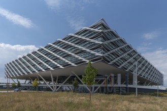 Modern Adidas administration building, Herzogenaurach, Middle Franconia, Bavaria, Germany, Europe