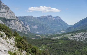 View over the Sarca Valley, Garda Mountains, Arco, Trentino-Alto Adige, Italy, Europe