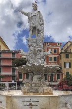 Monument to Cristoph Columbus, Portofino, Italy, Europe