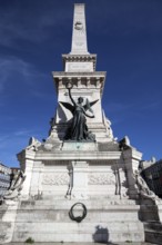 Monument to the Restoration War on the Praça dos Restauradores, Lisbon, Portugal, Europe