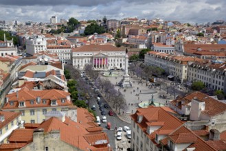 Rossio Square, Lisbon, Portugal, Europe