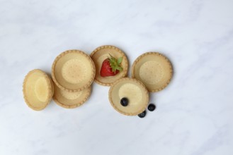 Tartelette, pre-made tartlet base with strawberry and blueberry