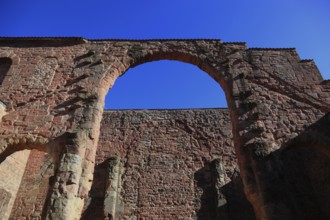 Ruin of the monastery church of St. Mary, Veßra Monastery, Hildburghausen County, Thuringia,