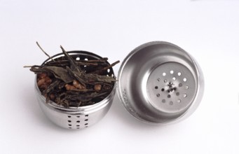 Tea infuser, herbal tea, mixed tea from different dried leaves and flower, Tea egg, herbal tea,