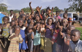 Children in Waiima, Kono District, Sierra Leone, Africa