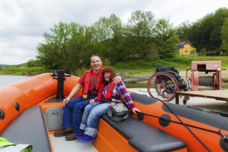 Boat trip on the Elbe near Königstein