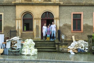 Flood in Königstein in Saxon Switzerland