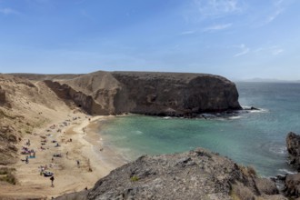 Playa de Papagayo or Papagayo Beaches, Lanzarote, Canary Islands, Canary Islands, Spain, Europe