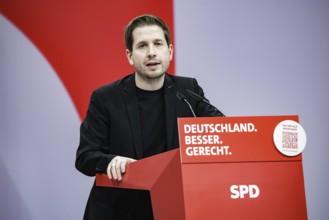 Kevin Kuehnert, SPD-Generalsekretaer, aufgenommen im Rahmen des Bundesparteitages der