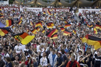 Public viewing on the banks of the Elbe in Dresden, as here for the 2006 European Football