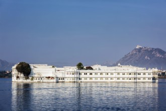 UDAIPUR, INDIA, NOVEMBER 23, 2012: Lake Palace (Jag Niwas) in Lake Pichola, Udaipur, Rajasthan.