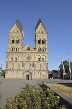 Late Romanesque Church of the Assumption of Mary with twin towers, Domplatz, Andernach,