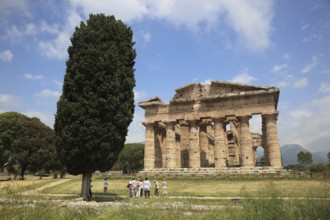 Temple of Poseidon, 2nd Temple of Hera, in Paestum, Campania, Italy, Europe