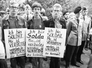 Flowers for Stukenbrock the memorial tribute to Soviet Nazi victims on 6.9.1975 is an event at the