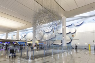 Terminal B of New York LaGuardia Airport (LGA) in New York, USA, North America