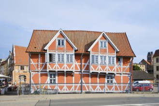 So-called Gewölbe, a heritage-protected half-timbered house over the Mühlenbach in the historic old