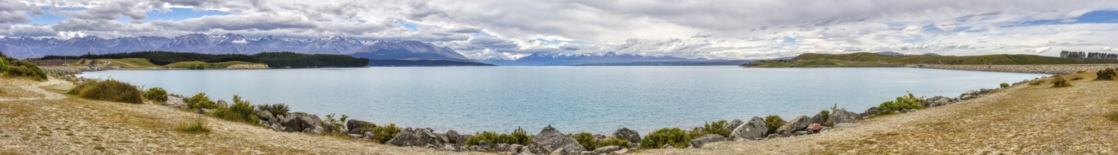 Pukaki-See, Panorama, Otago, Neuseeland