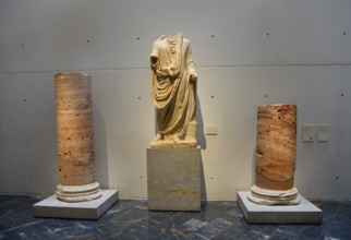 Exhibits in the Museo del Teatro Romano, Museum at the Roman Amphitheatre, Cartagena, Region of