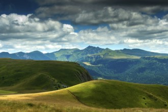 Sancy Massif. Auvergne volcanoes natural park. Puy-de-Dome department. Auvergne-Rhone-Alpes. France