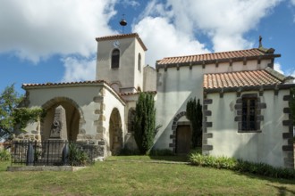 Church Saint Julien. La Chapelle sur Usson village, Livradois-Forez regional natural park, Puy de