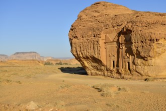 Nabataean tombs at Djabal Al-Ahmar, Hegra or Mada'in Salih, AlUla region, Medina province, Saudi