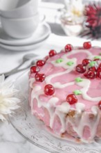 Punch Cake with Cherries